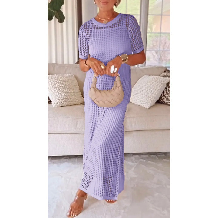 Chloe | Elegant And Sophisticated Cut-Out Mesh Maxi Dress 0