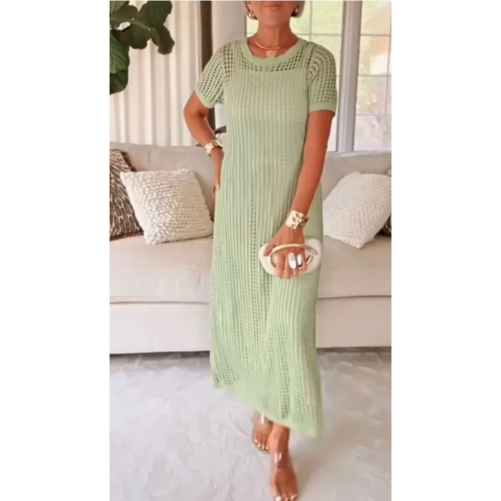 Chloe | Elegant And Sophisticated Cut-Out Mesh Maxi Dress 2