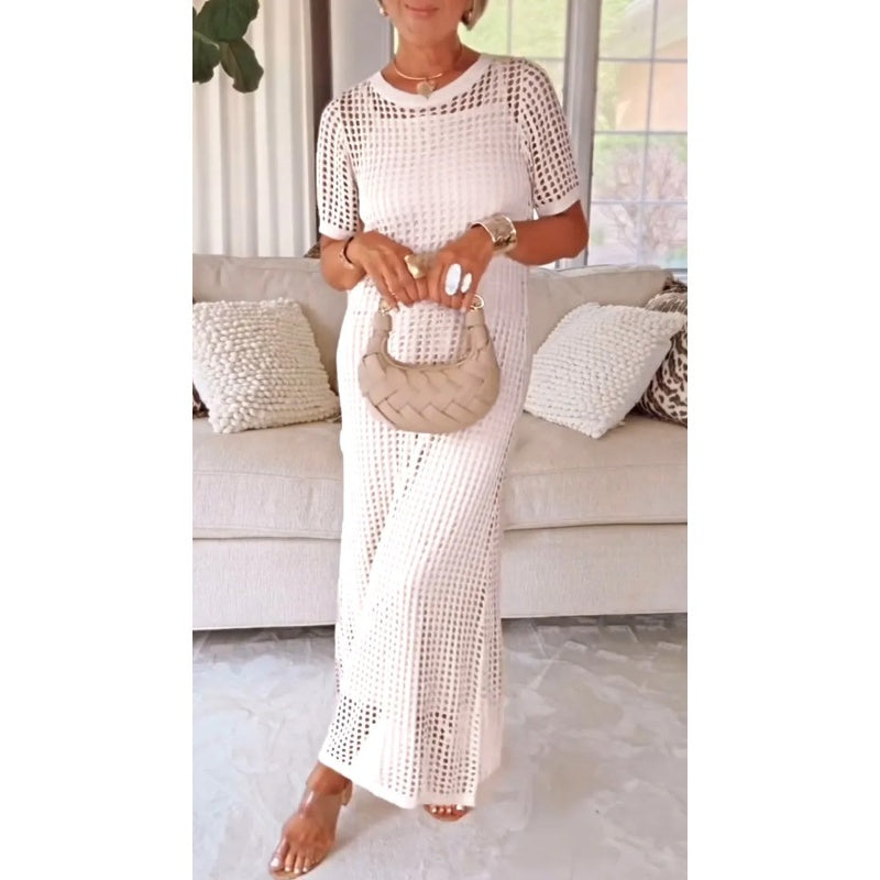 Chloe | Elegant And Sophisticated Cut-Out Mesh Maxi Dress 6