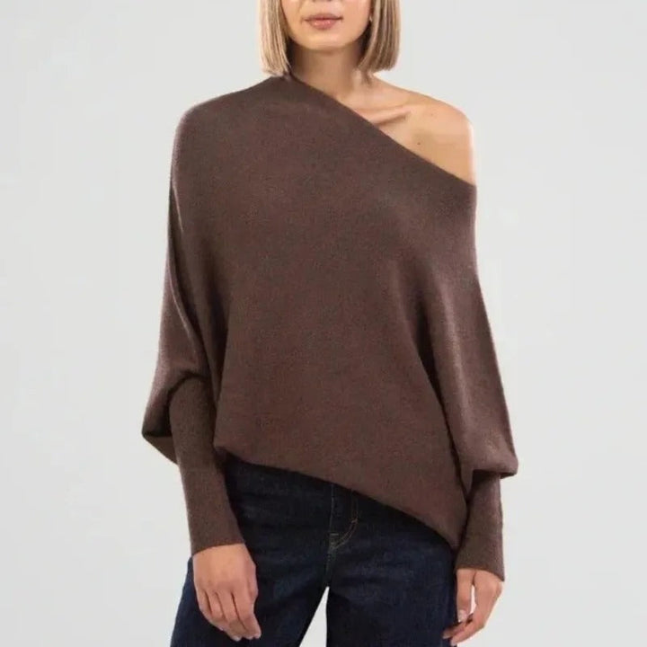 Chloe | Elegant & Cozy Women's Off Shoulder Sweater 10