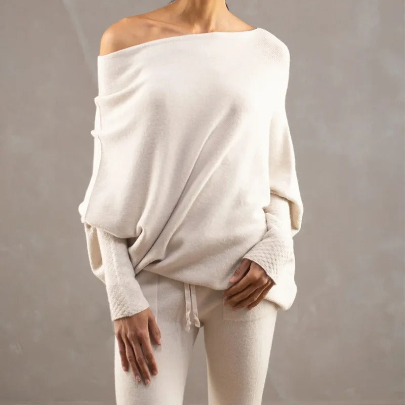 Chloe | Elegant & Cozy Women's Off Shoulder Sweater 7