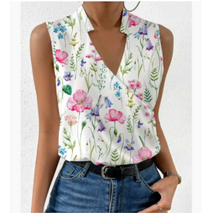 Chloe | Lightweight V-Neck Sleeveless Summer Tank Top 5