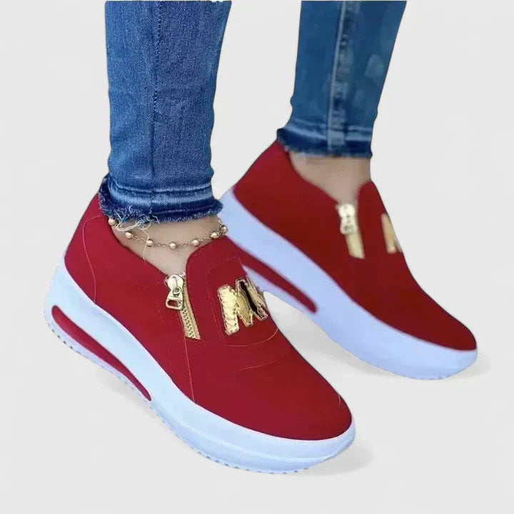 Chloe | Modern and Comfortable Platform Slip-On Sneakers 8