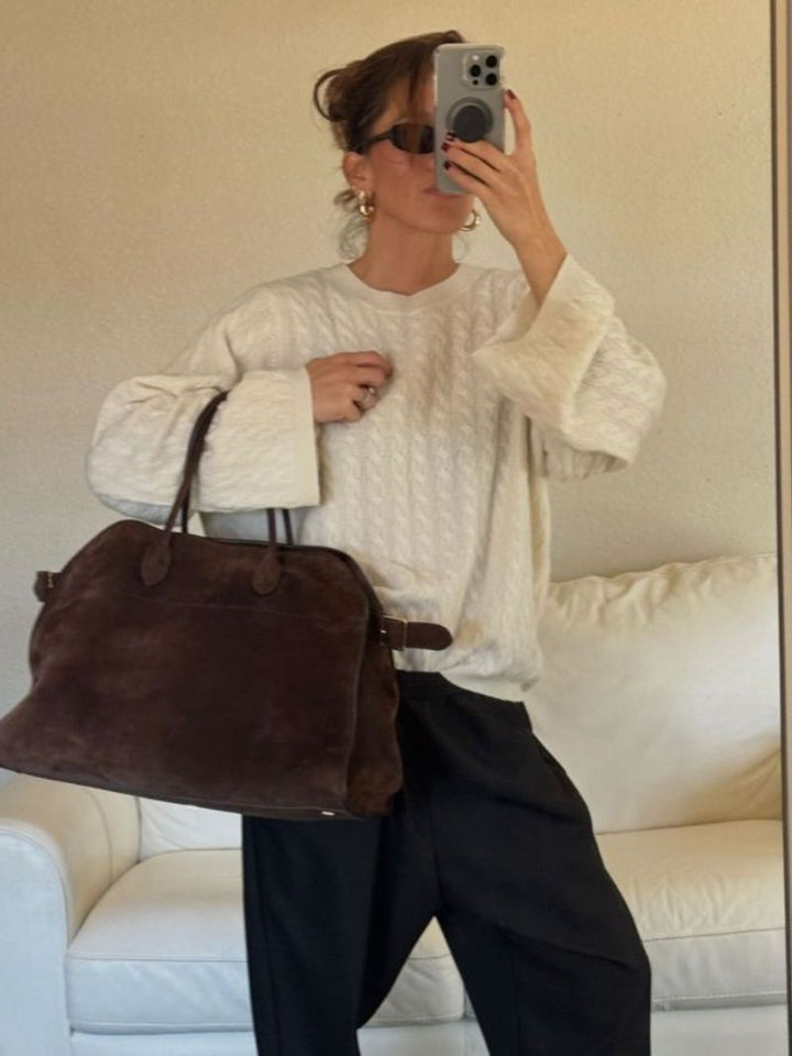 Chloe | Sophisticated And Spacious Vegan Leather Tote Bag 1