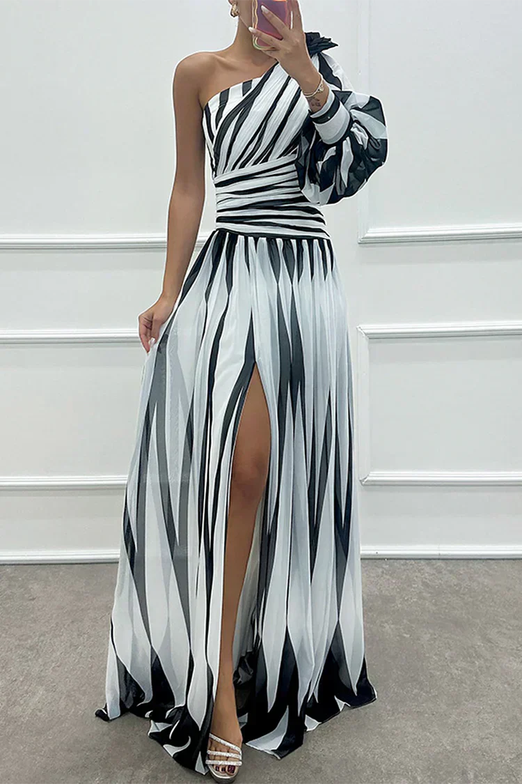 Chloe | Wedding Guest Dress One-Shoulder Maxi Elegant Formal Style 0