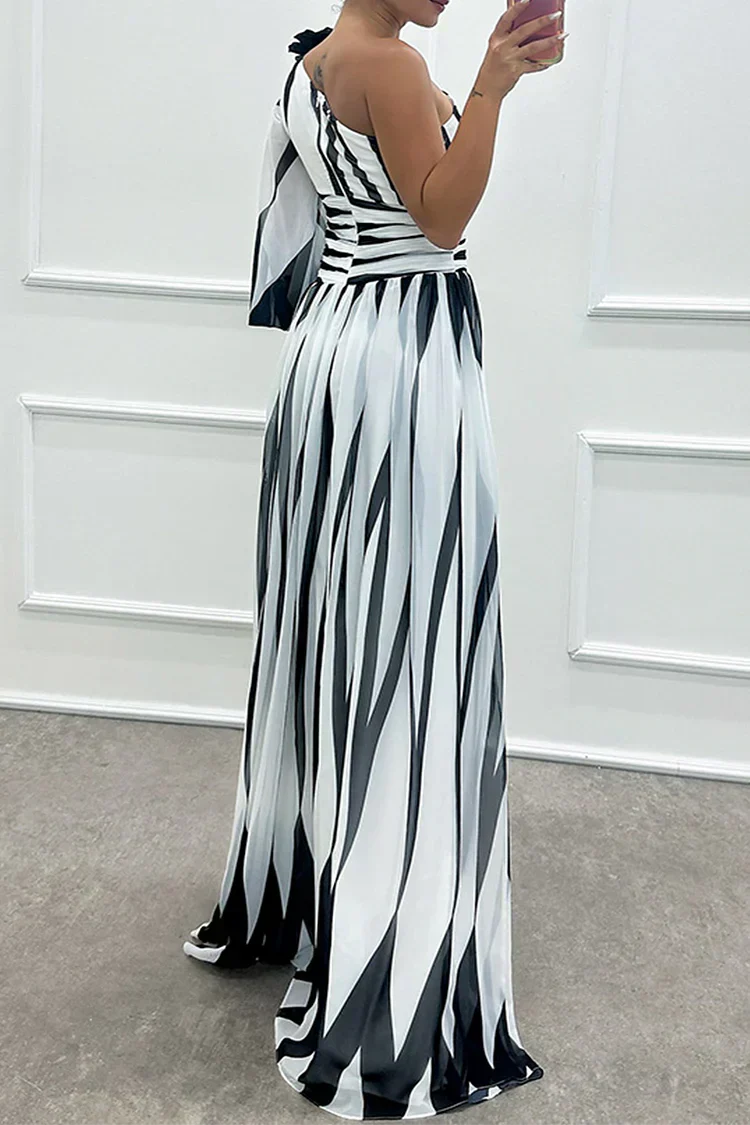 Chloe | Wedding Guest Dress One-Shoulder Maxi Elegant Formal Style 2