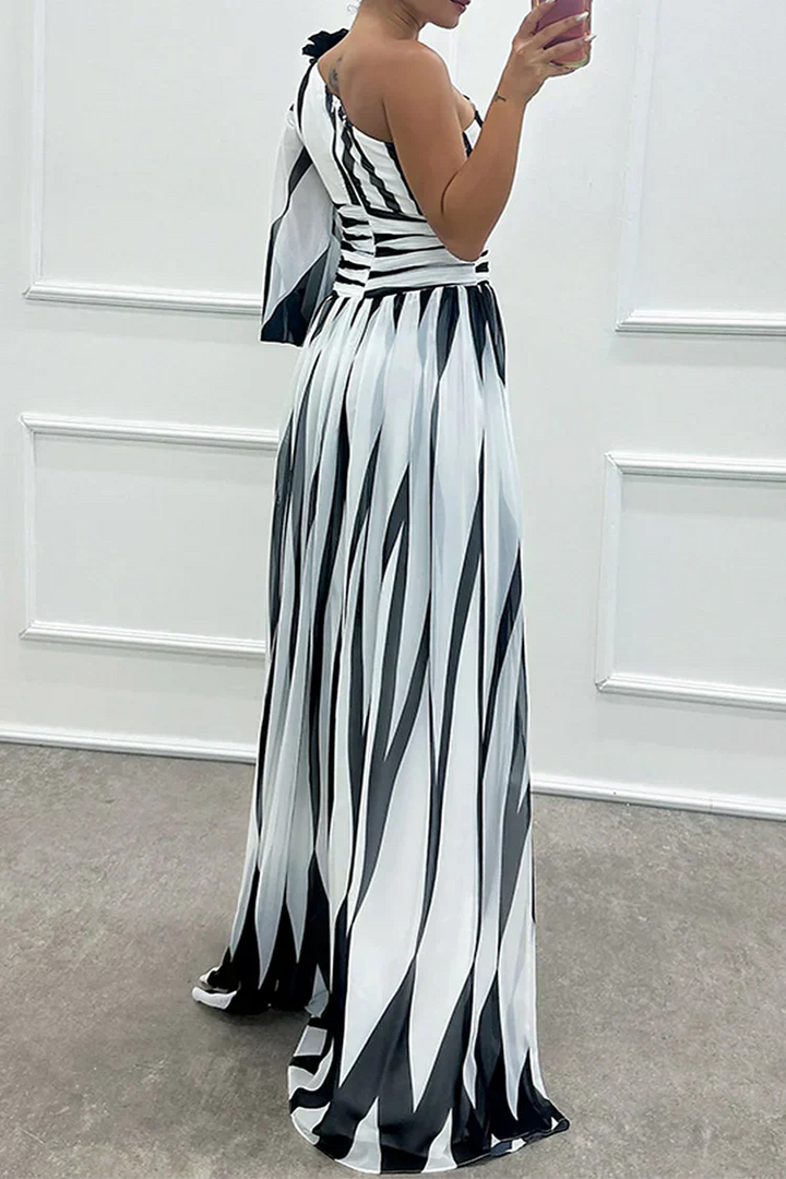 Chloe | Wedding Guest Dress One-Shoulder Maxi Elegant Formal Style 2
