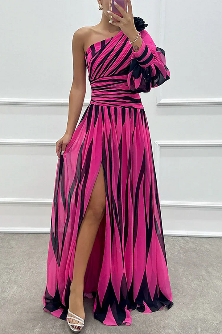 Chloe | Wedding Guest Dress One-Shoulder Maxi Elegant Formal Style 3