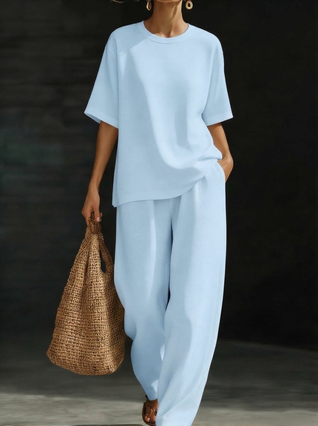 Christine | Effortless Two-Piece Set with Wide-Leg Trousers 1