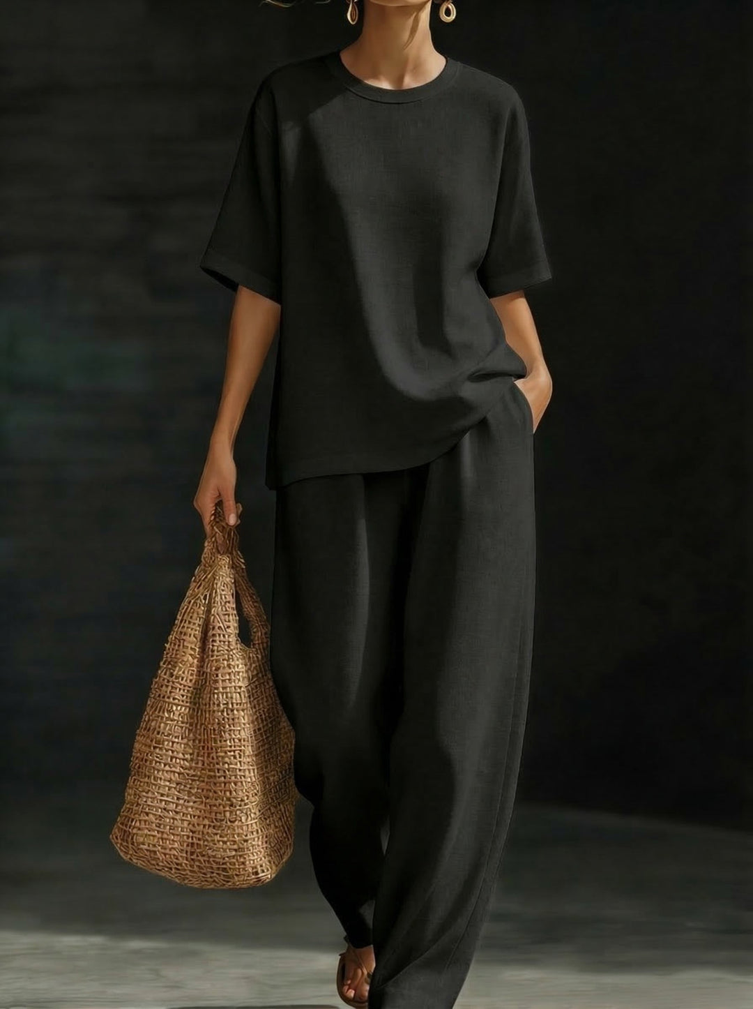 Christine | Effortless Two-Piece Set with Wide-Leg Trousers 2