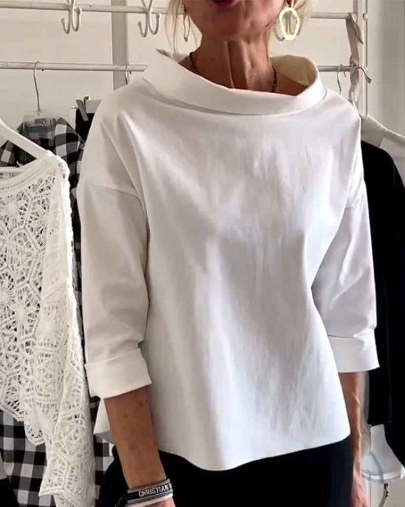 Clara | Women's Top Blouses for Women Elegant Loose Fit Comfortable 3/4 Sleeve 0