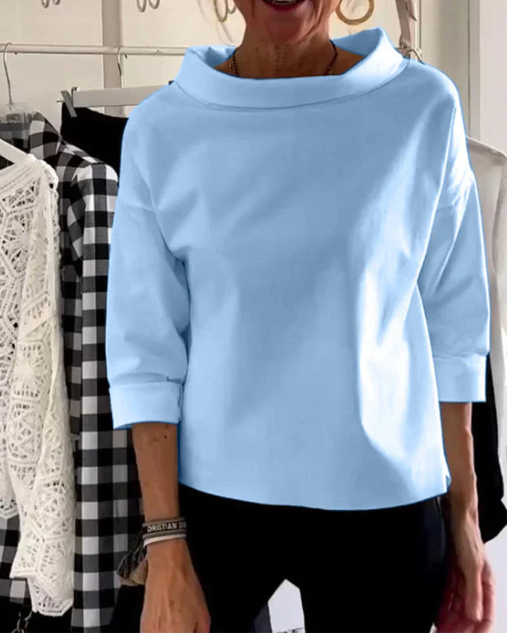 Clara | Women's Top Blouses for Women Elegant Loose Fit Comfortable 3/4 Sleeve 1
