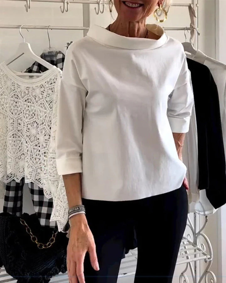 Clara | Women's Top Blouses for Women Elegant Loose Fit Comfortable 3/4 Sleeve 4