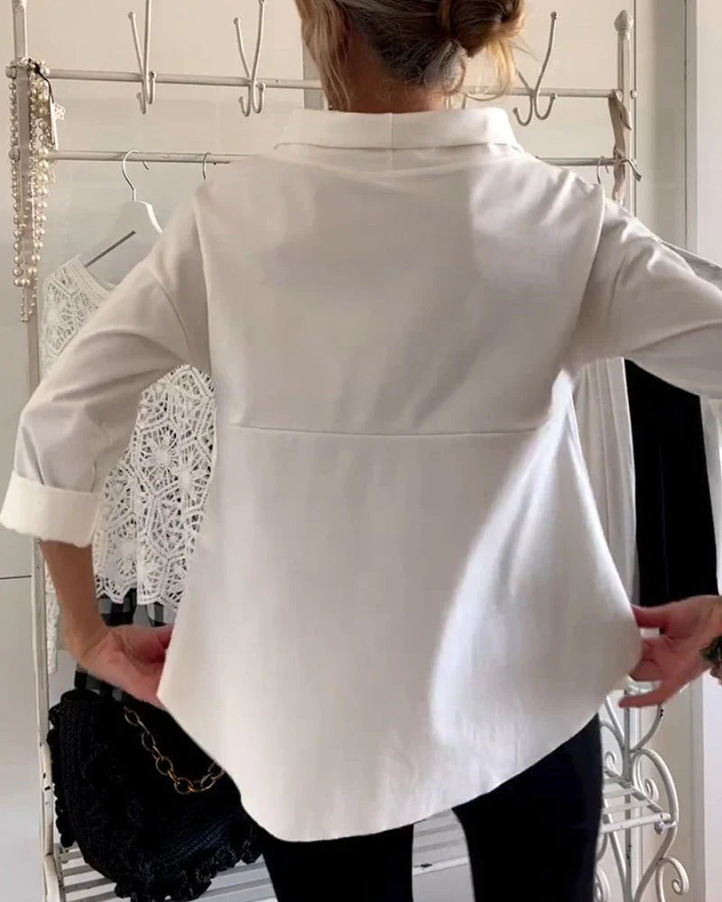 Clara | Women's Top Blouses for Women Elegant Loose Fit Comfortable 3/4 Sleeve 5
