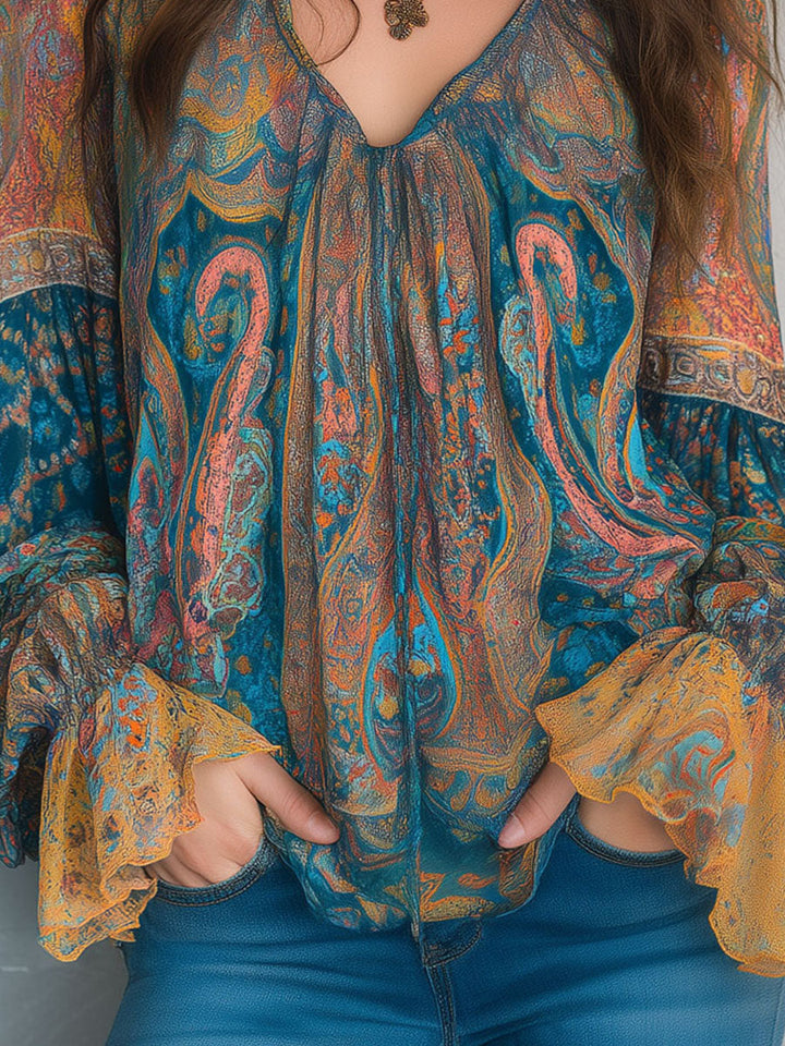 Cyrano | Elegant Flowy Womens Blouse 7