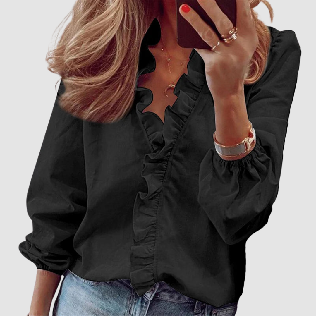 Daisy | Charming And Romantic Floral Ruffle Blouse 4