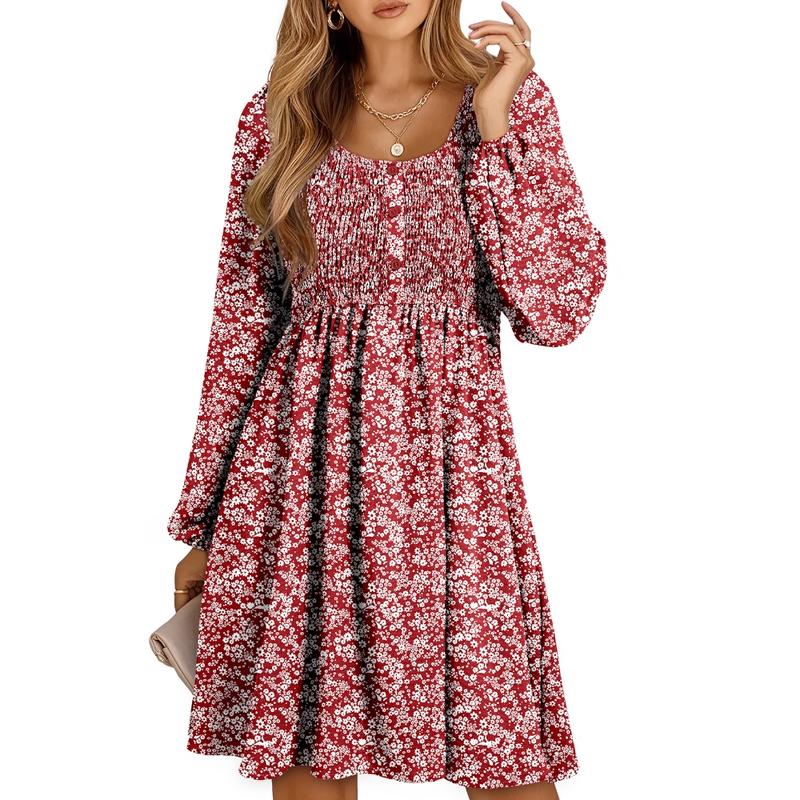 Daisy | Smocked Empire-Waist Mini Dress 7