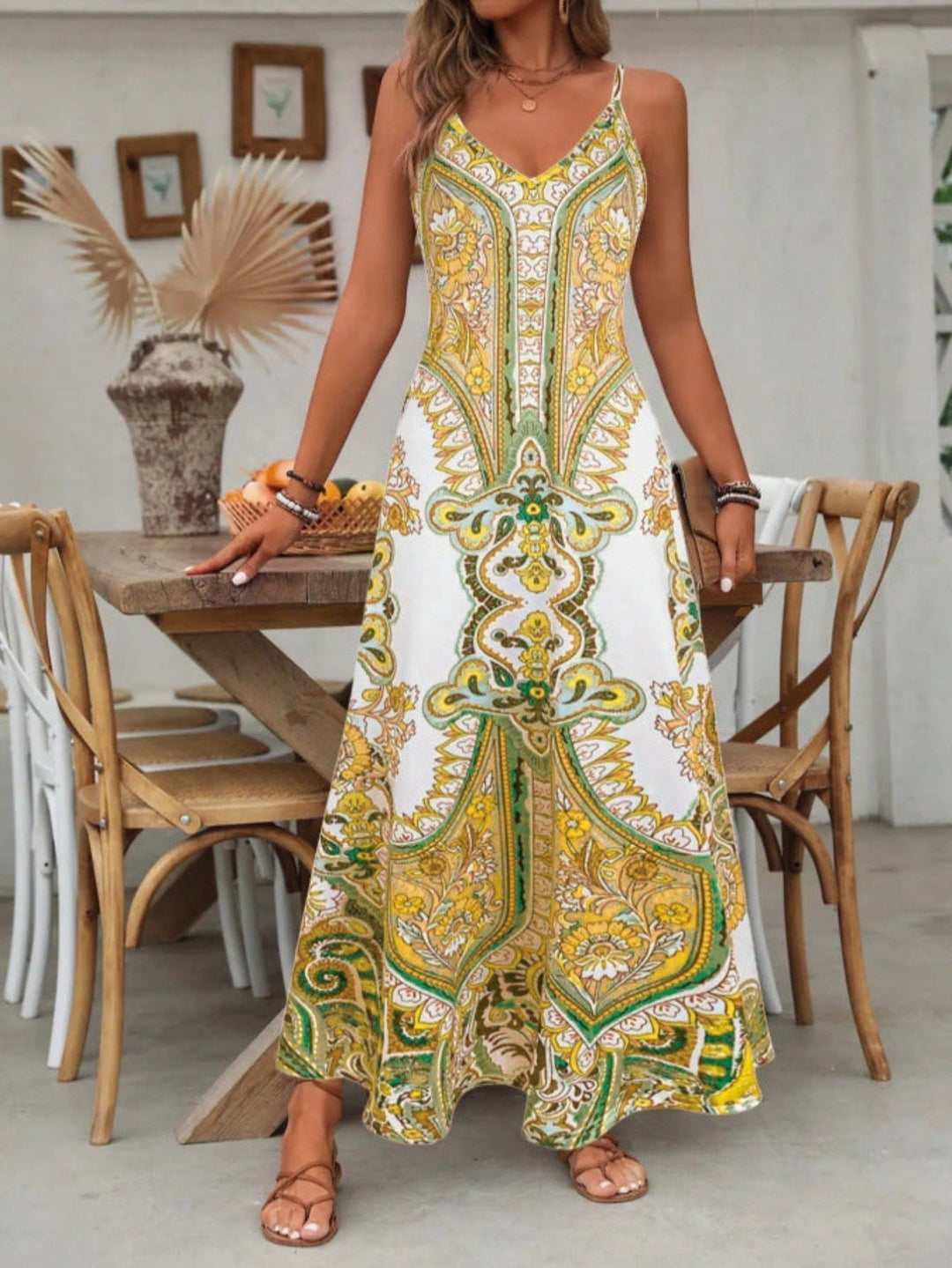 Danielle | Boho Paisley Print Maxi Dress 3