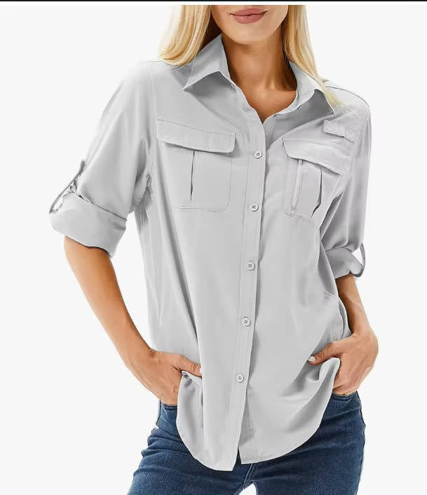 Diana | Long Sleeve Hiking Shirt Women Moisture Wicking Breathable Fit UPF 50 1
