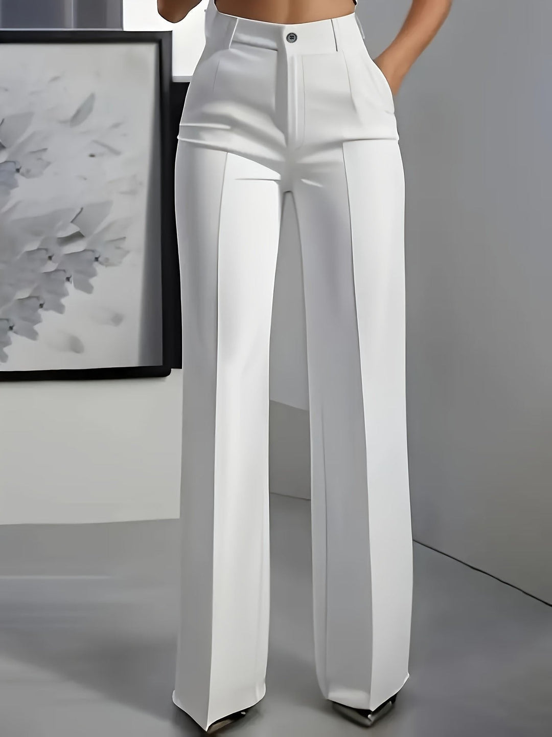 Donita | Classic High-Waisted Pleated Wide-Leg Pants 1