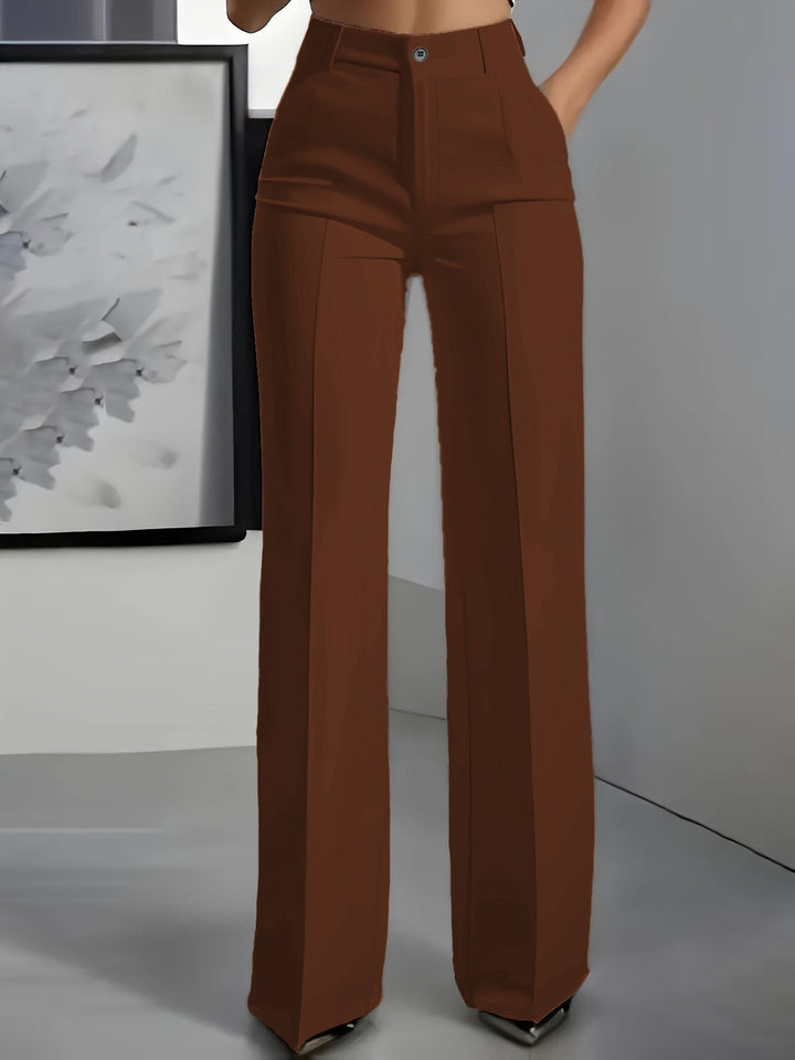 Donita | Classic High-Waisted Pleated Wide-Leg Pants 5