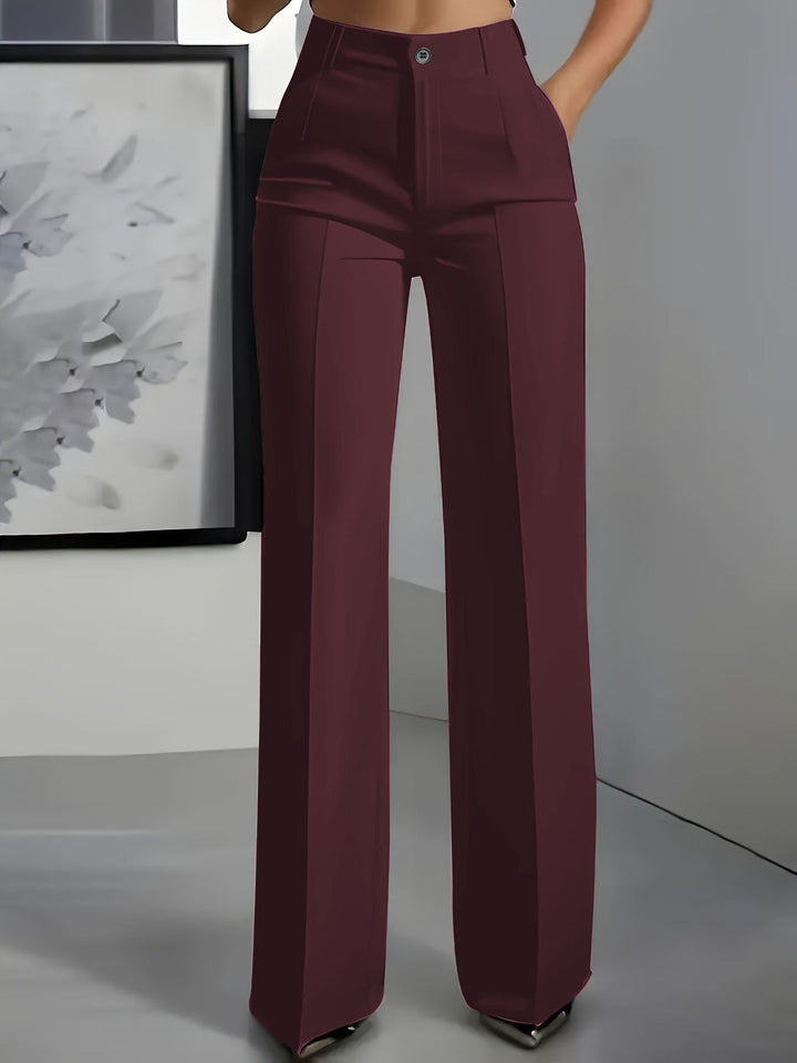 Donita | Classic High-Waisted Pleated Wide-Leg Pants 6