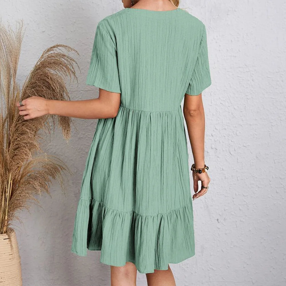 Doutzen | Airy Pleated Summer Dress for Women 3