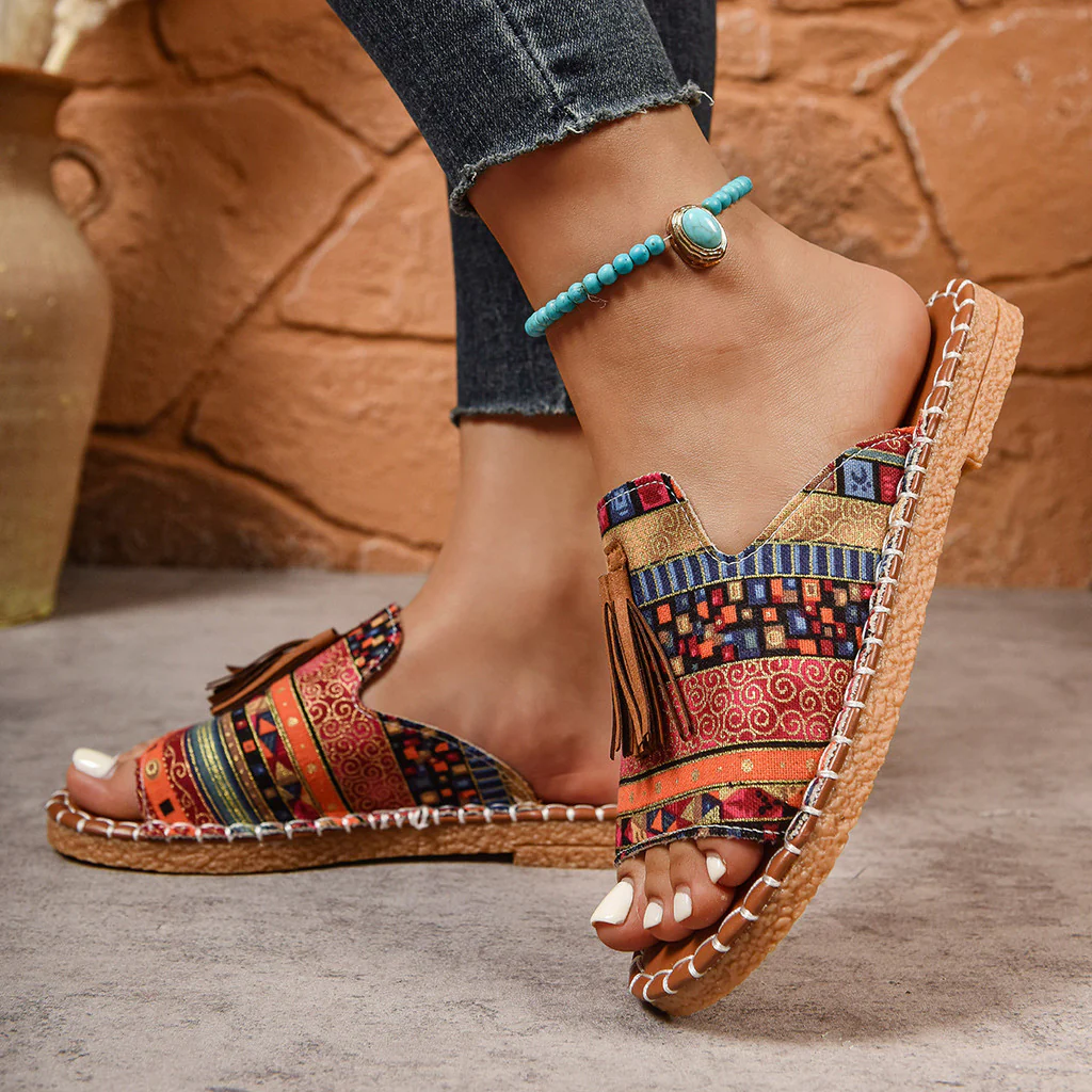 Edna | Bohemian Lightweight Summer Tassel Sandals 5