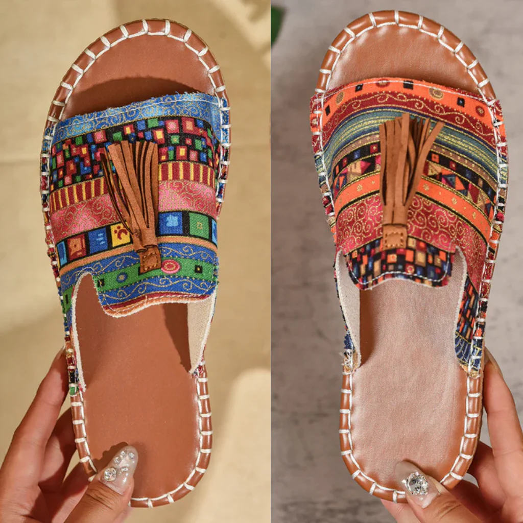 Edna | Bohemian Lightweight Summer Tassel Sandals 6