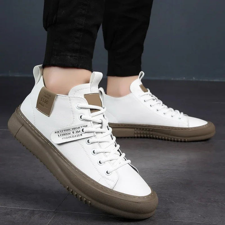 Edward | Stylish Premium Leather High Top Sneakers 1
