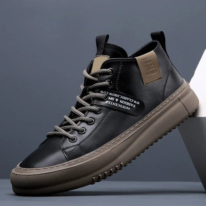 Edward | Stylish Premium Leather High Top Sneakers 2