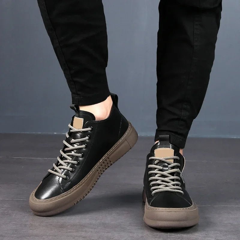 Edward | Stylish Premium Leather High Top Sneakers 3
