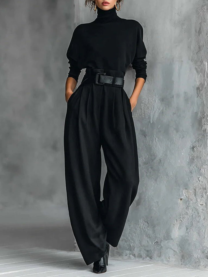 Elena | Elegant & Comfortable Turtleneck Two Piece Set 0