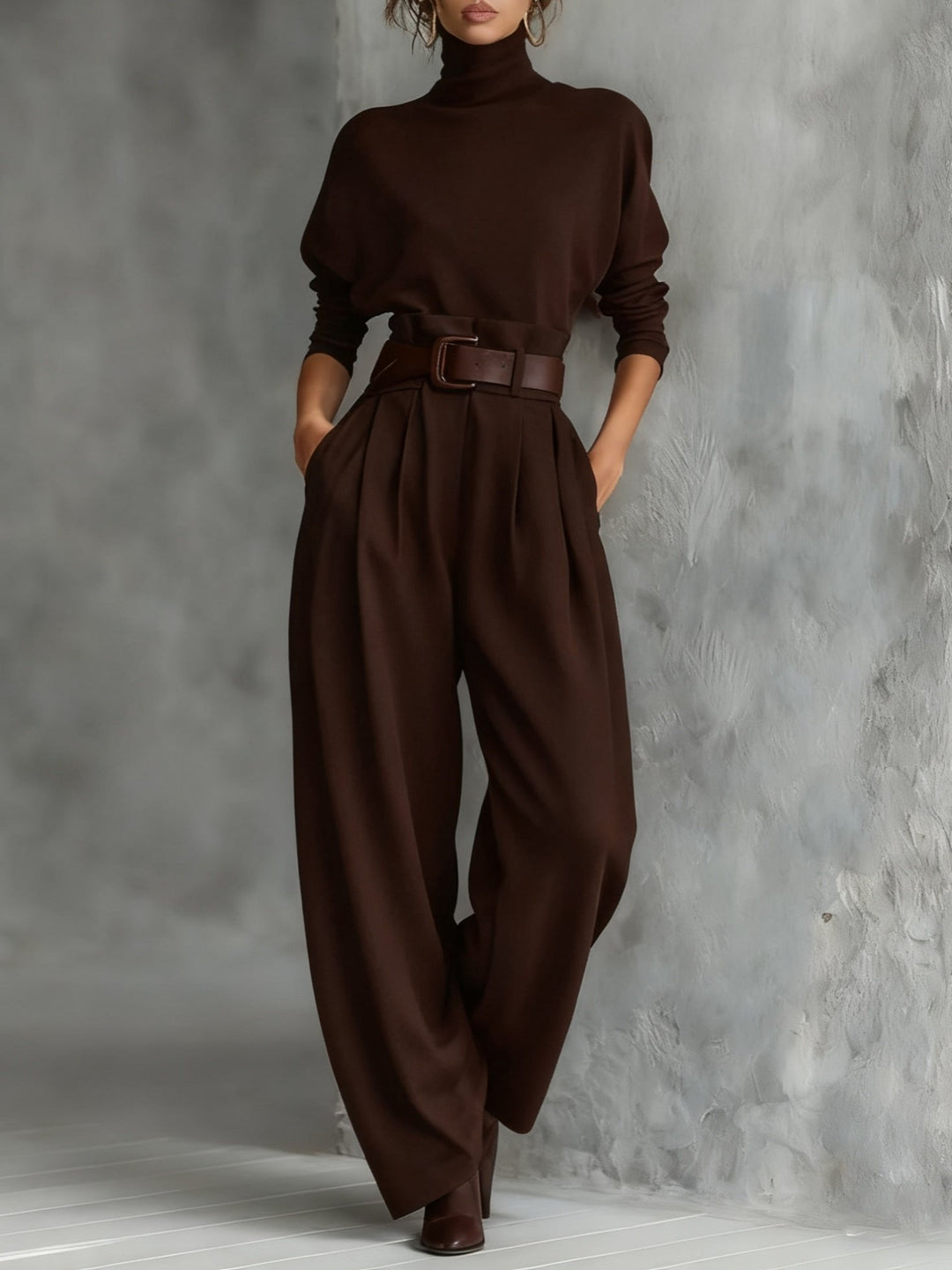 Elena | Elegant & Comfortable Turtleneck Two Piece Set 4