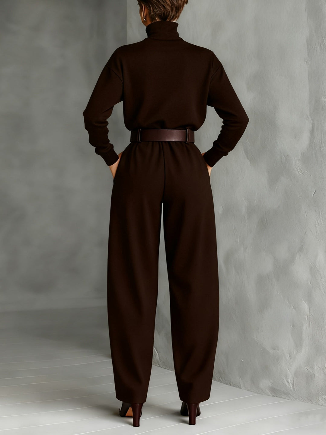 Elena | Elegant & Comfortable Turtleneck Two Piece Set 5