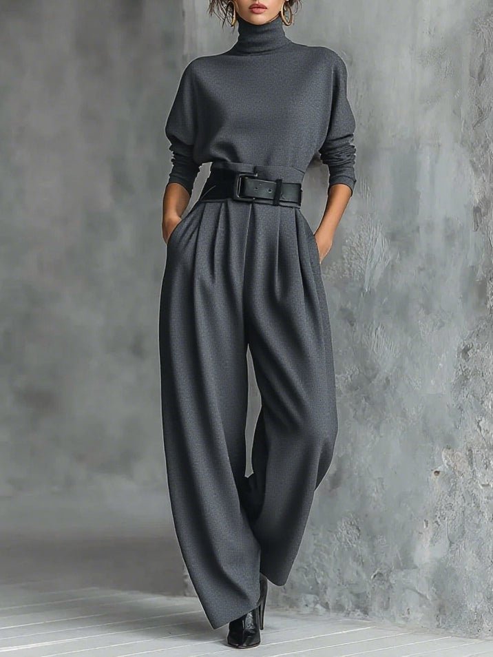 Elena | Elegant & Comfortable Turtleneck Two Piece Set 6