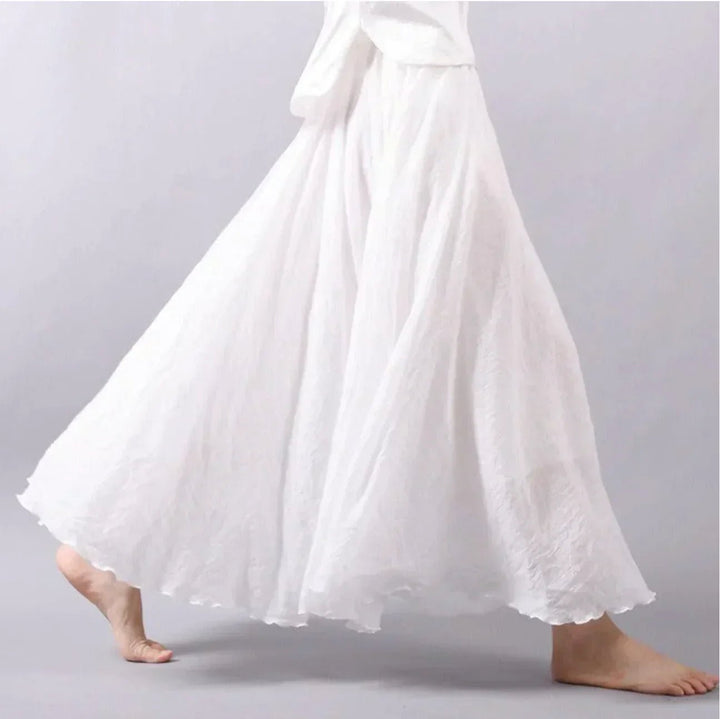 Elena | High-Waisted Flowing Boho Maxi Skirt 0