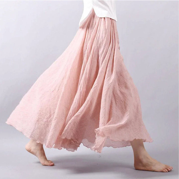 Elena | High-Waisted Flowing Boho Maxi Skirt 3