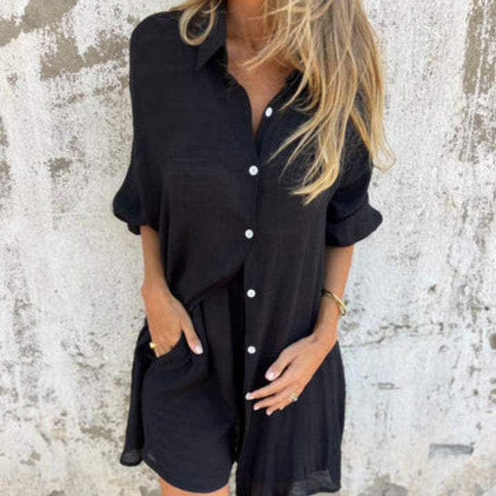 Elena | Premium Relaxed Linen-Blend Co-ord Set 3