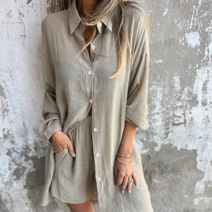 Elena | Premium Relaxed Linen-Blend Co-ord Set 8