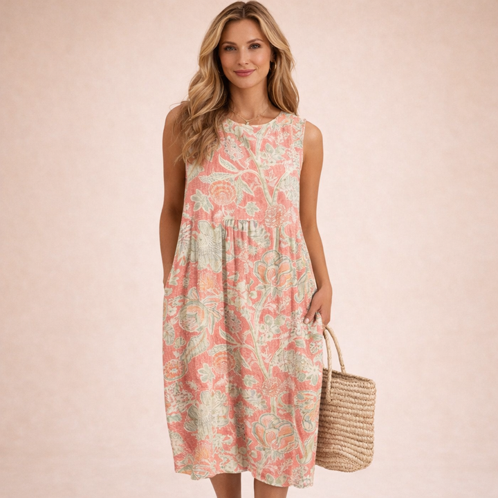 Elina | Light and elegant sleeveless midi dress 1