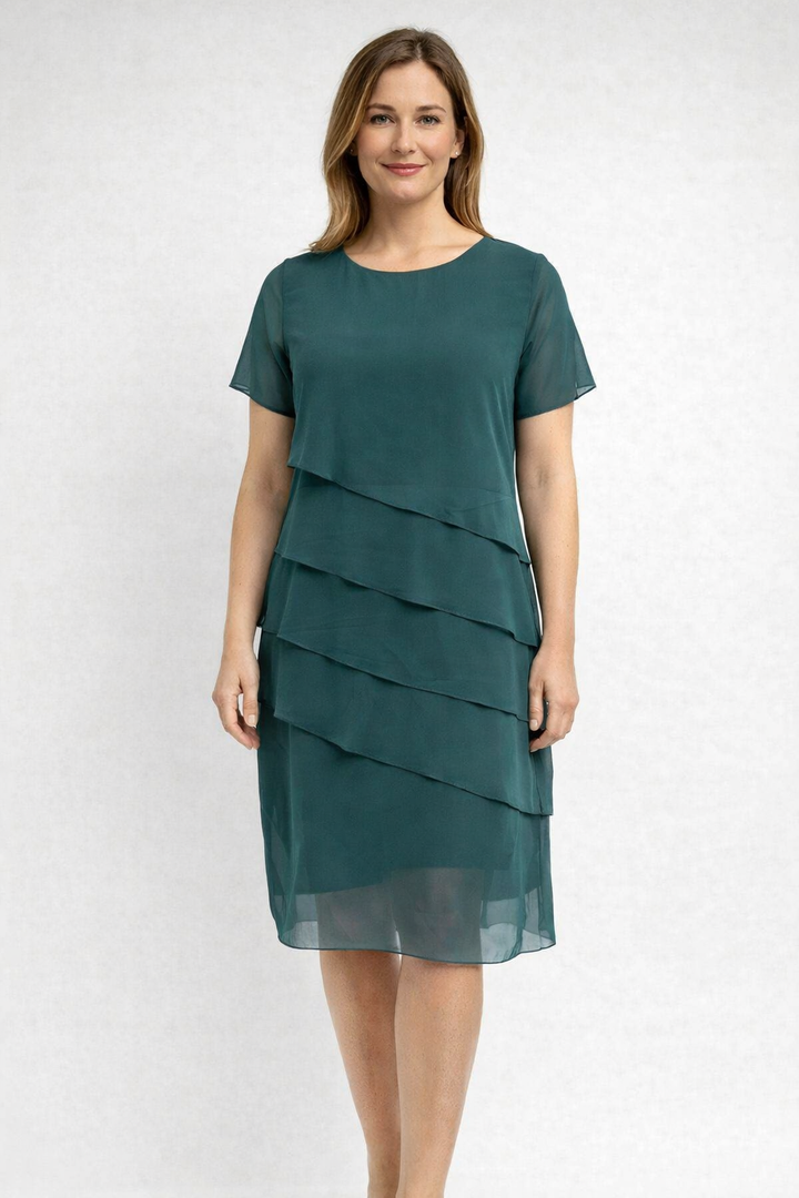 Elise | Elegant Multi-Layered Asymmetrical Cocktail Dress 1