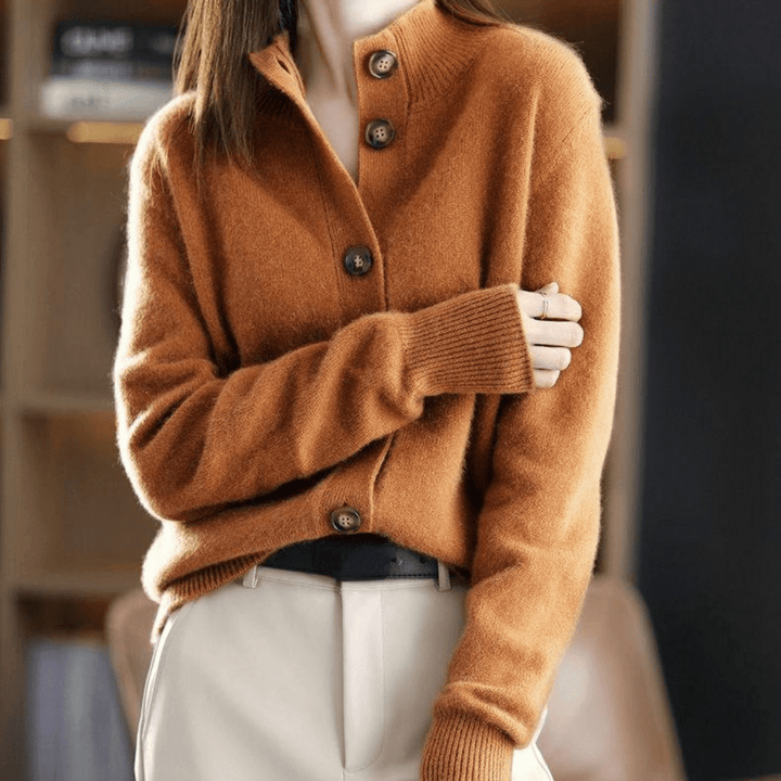 Elise | Women's Cashmere Cardigan Loose Fit Elegant Layering 0