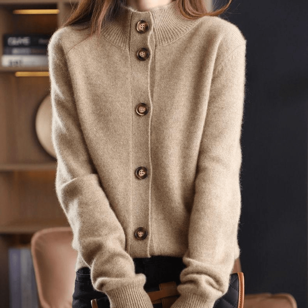 Elise | Women's Cashmere Cardigan Loose Fit Elegant Layering 6