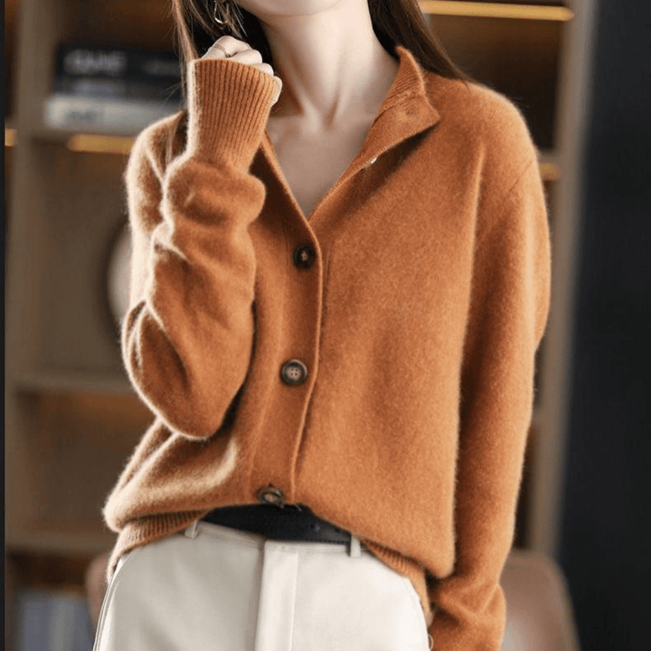 Elise | Women's Cashmere Cardigan Loose Fit Elegant Layering 7