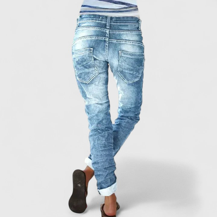 Elizabeth | Distressed Wide Leg Women’s Jeans 2