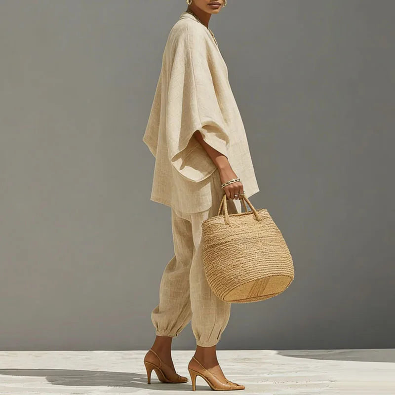 Elizabeth | Elegant Batwing Sleeve Two-Piece Set 4