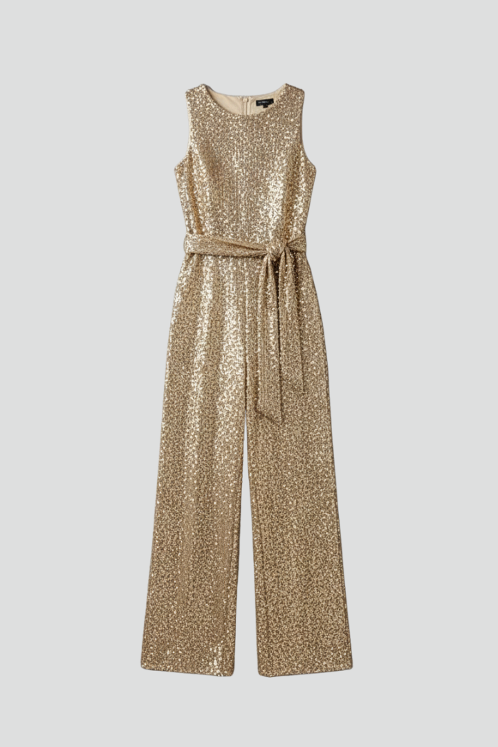 Elizabeth | Shimmering Sequin Wide-Leg Jumpsuit 1