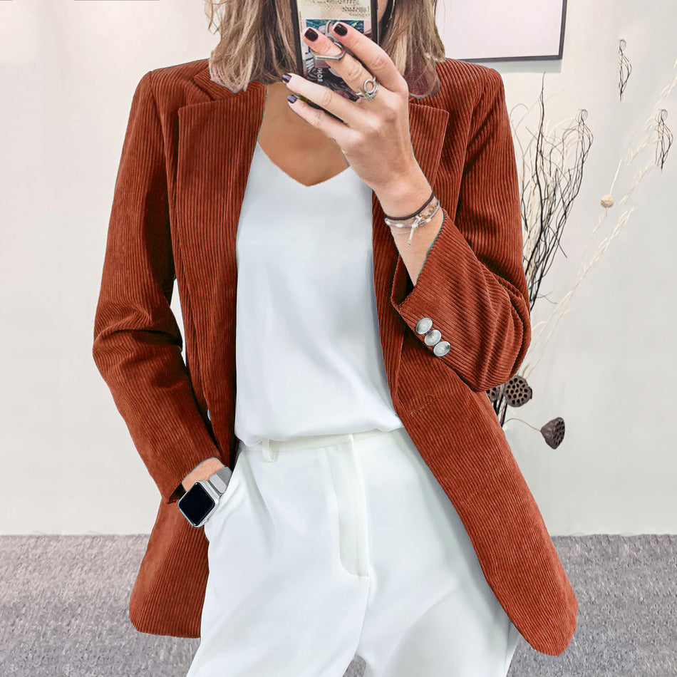 Ella | Elegant & Timeless Women's Corduroy Blazer 1