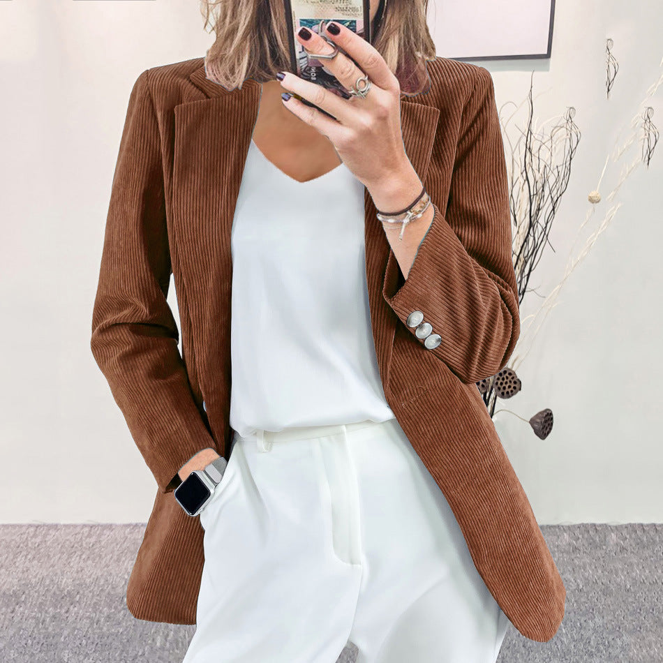 Ella | Elegant & Timeless Women's Corduroy Blazer 2